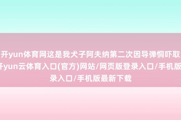开yun体育网这是我犬子阿夫纳第二次因导弹恫吓取消婚典-开yun云体育入口(官方)网站/网页版登录入口/手机版最新下载